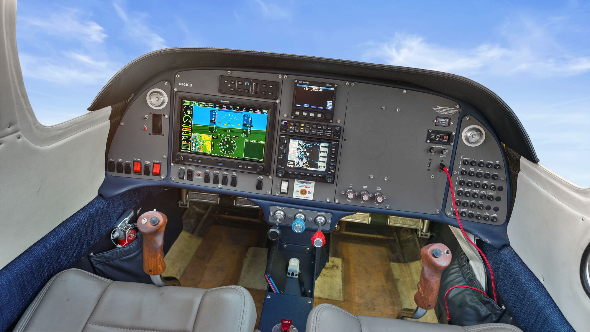 Glass cockpit panel